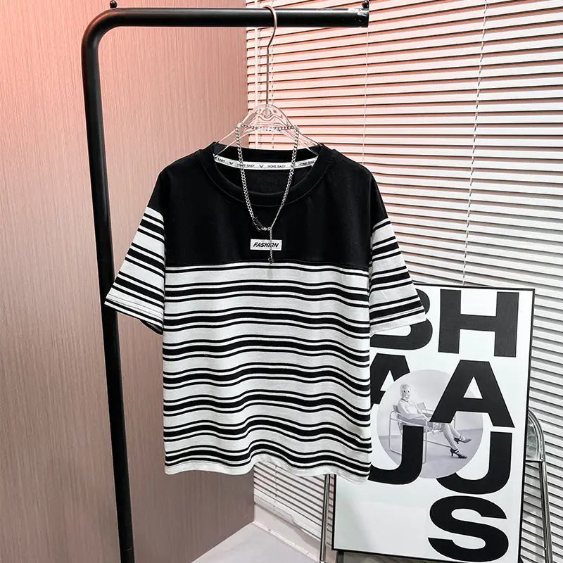Boys Black Hi Letter Print T-Shirt 2026 - Image 4