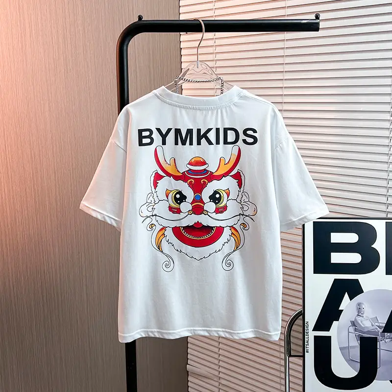Boys Black Hi Letter Print T-Shirt 2026 - Image 5