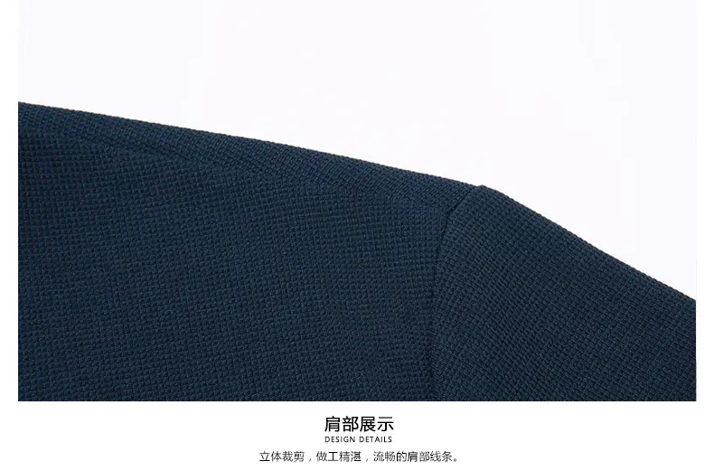 Men Navy Crossbody Crewneck T-Shirt Short Sleeve — feature 43