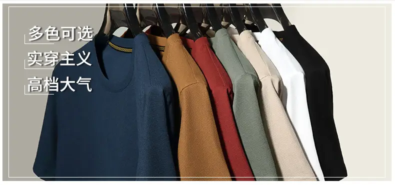 Men Navy Crossbody Crewneck T-Shirt Short Sleeve — feature 5
