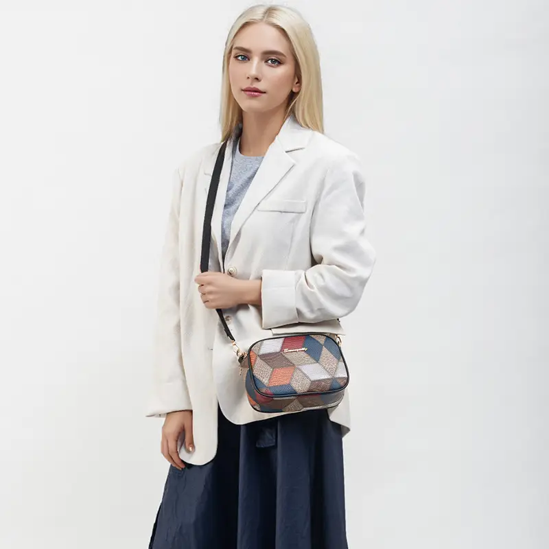 Multi-functional Color Diamond Multi-Functional Shoulder Bag - Image 6