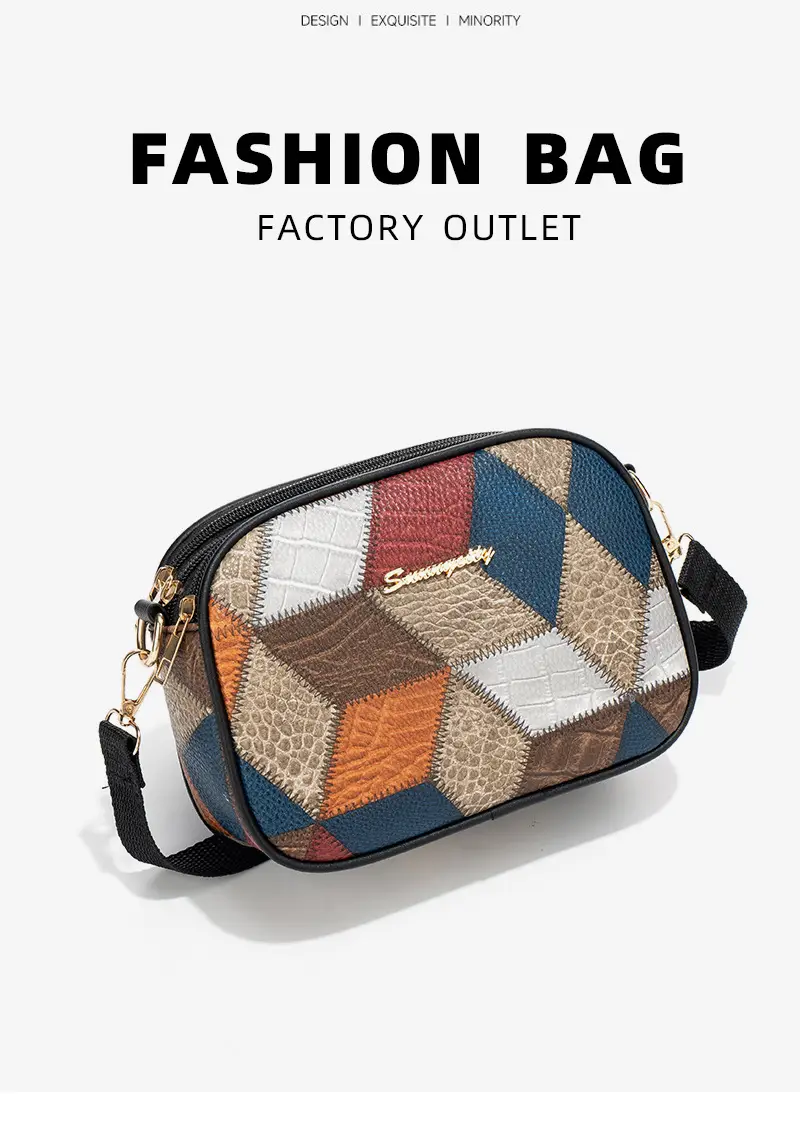 Multi-functional Color Diamond Multi-Functional Shoulder Bag — feature 2