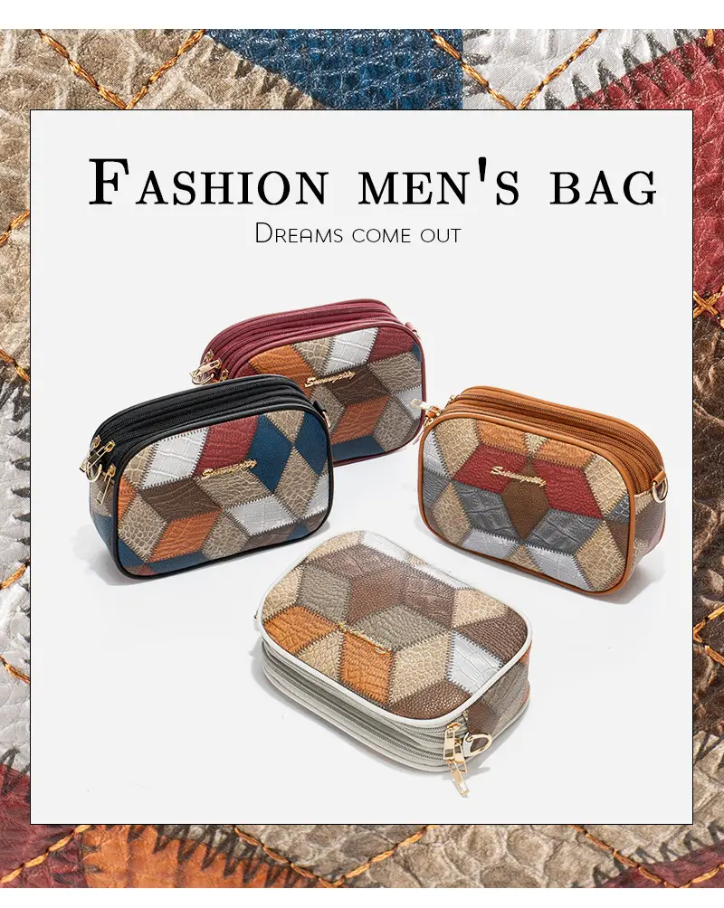 Multi-functional Color Diamond Multi-Functional Shoulder Bag — feature 3