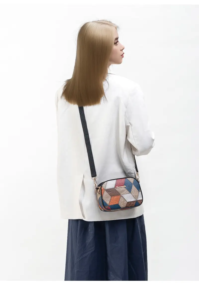Multi-functional Color Diamond Multi-Functional Shoulder Bag — feature 6