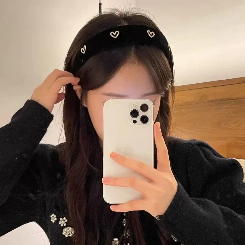 Wide Pleated Hair Band 6cm Black Cranial Top for Women - Image 25