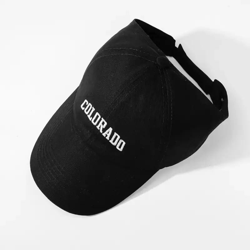 Women's Black One-Sleeve Baseball Cap with Sunshade - Image 17