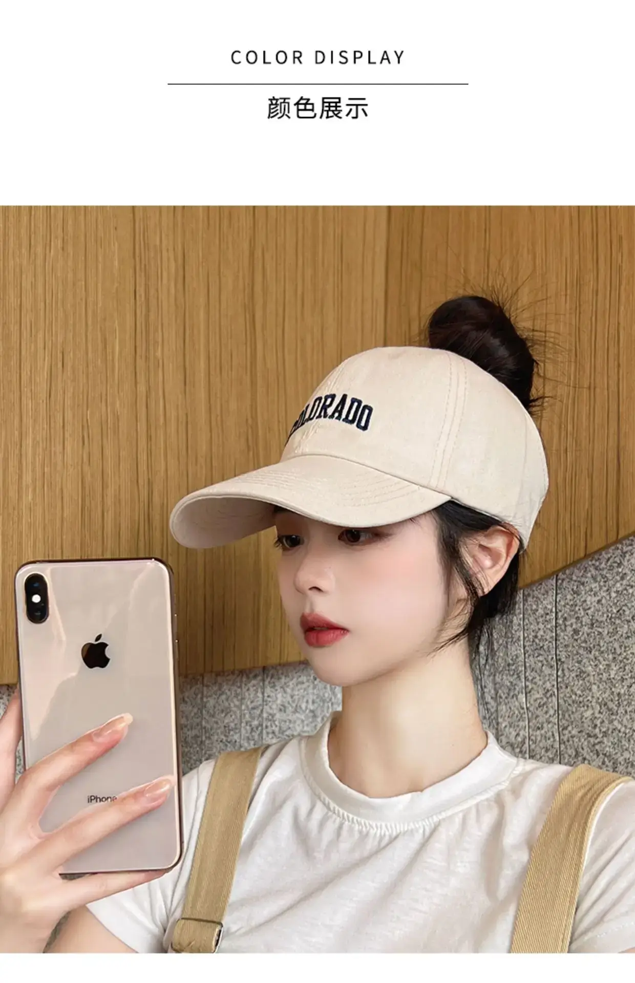 Women's Black One-Sleeve Baseball Cap with Sunshade — feature 9