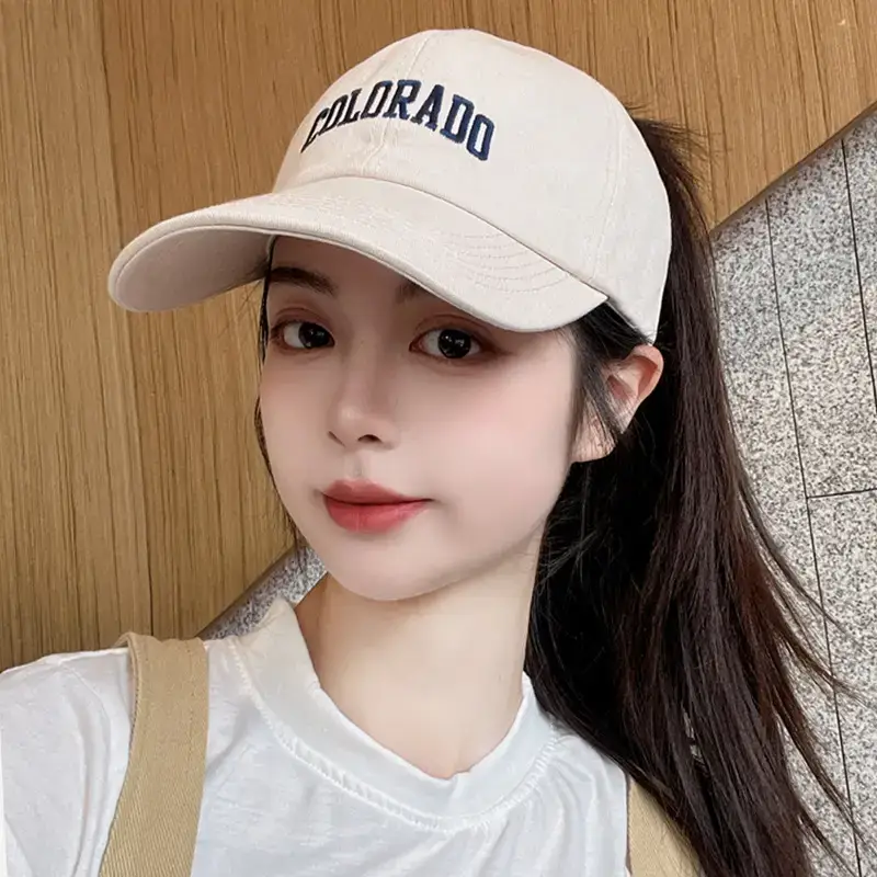 Women's Black One-Sleeve Baseball Cap with Sunshade - Image 2
