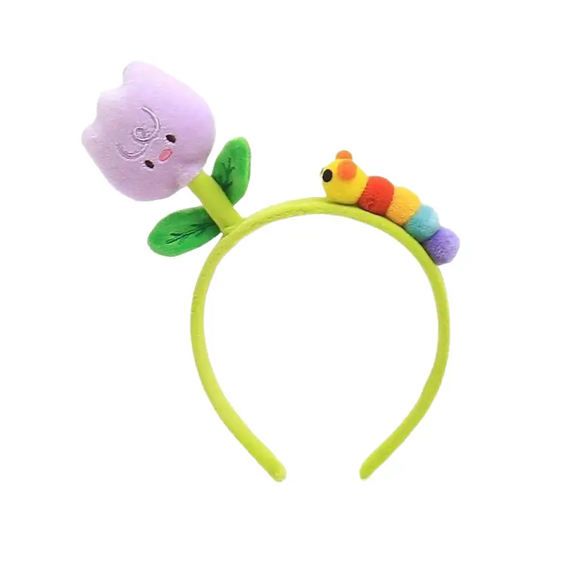 Cute Tulip Hairband with Caterpillar Design - Image 19