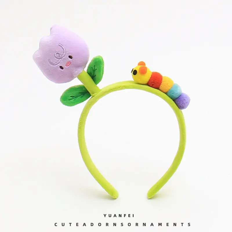 Cute Tulip Hairband with Caterpillar Design — feature 9
