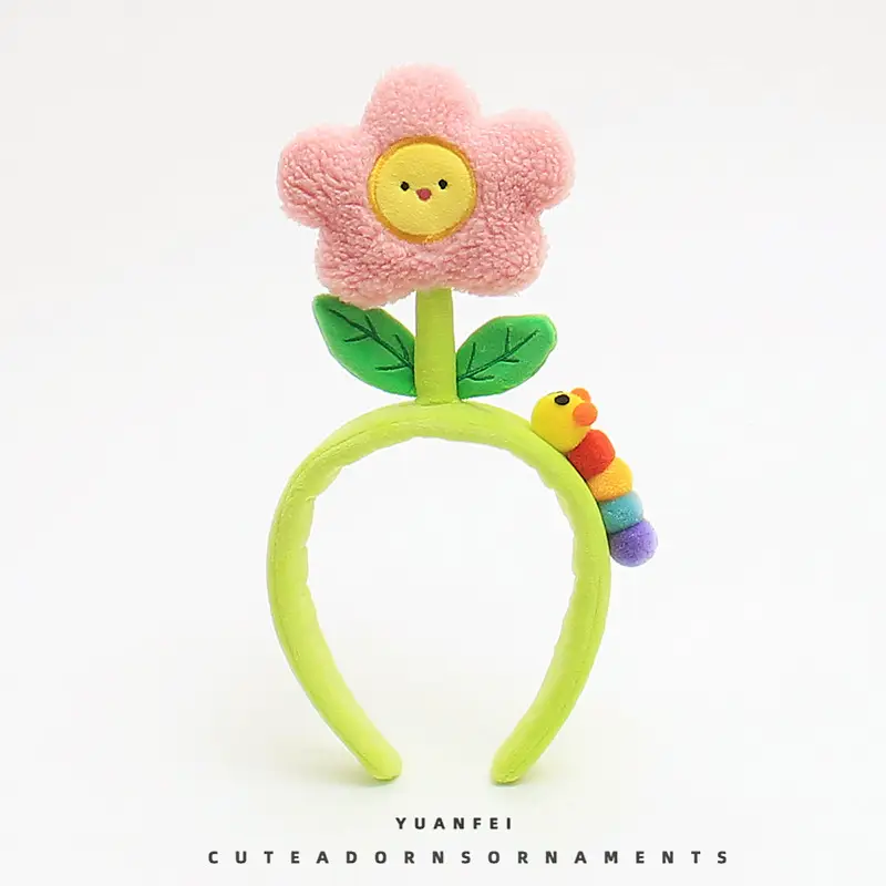Cute Tulip Hairband with Caterpillar Design - Image 3