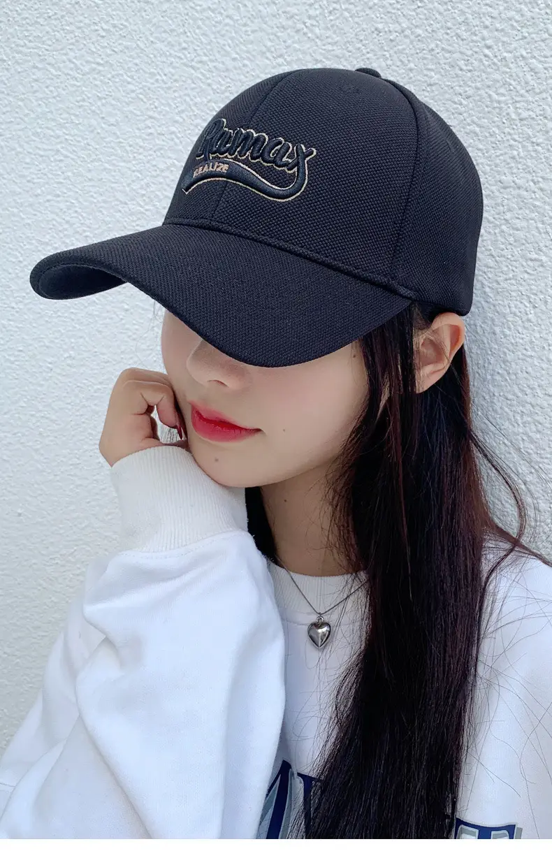 Women Rmax Beige Embroidered Baseball Cap — feature 1