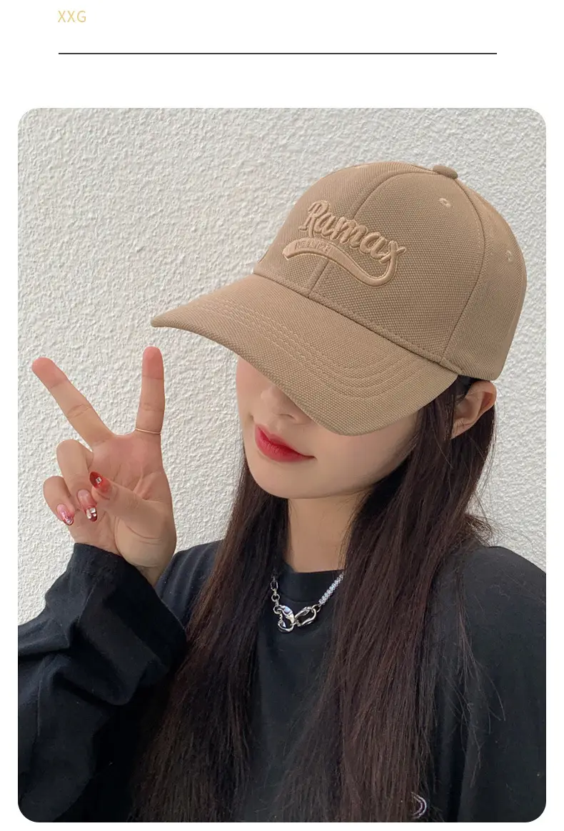 Women Rmax Beige Embroidered Baseball Cap — feature 3