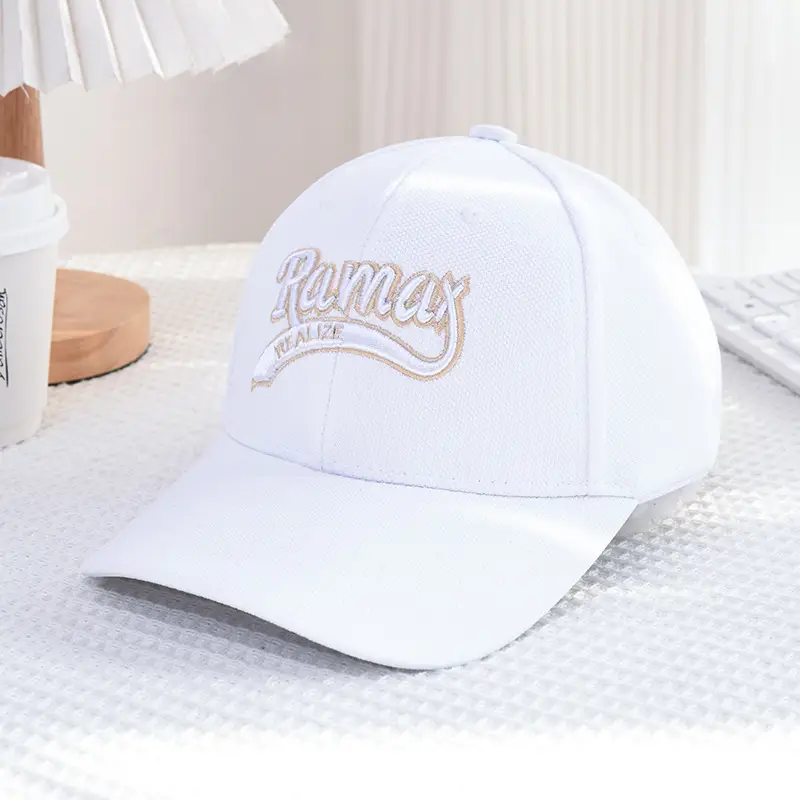 Women Rmax Beige Embroidered Baseball Cap - Image 5