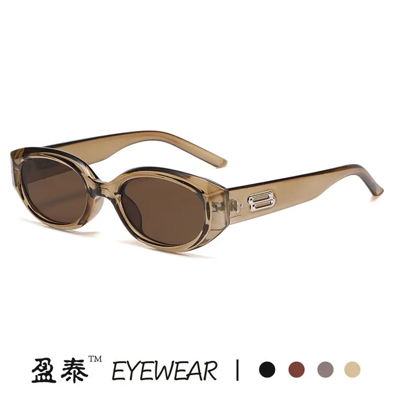 Korean Style Rice Nail Irregular Cat's Eye Sunglasses Black - Image 13