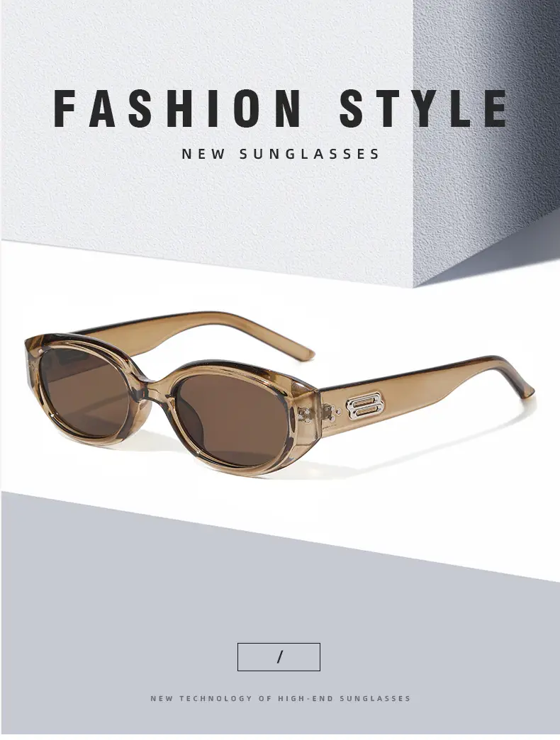 Korean Style Rice Nail Irregular Cat's Eye Sunglasses Black — feature 11