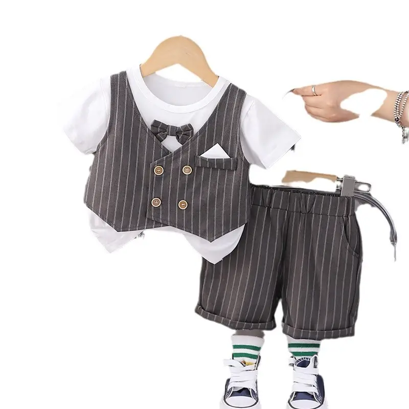 Boys Summer Vest Short Sleeve T Shirt Set - Image 5
