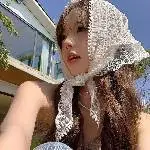French Lace Triangle Scarf Beige Western Decorative Headscarf