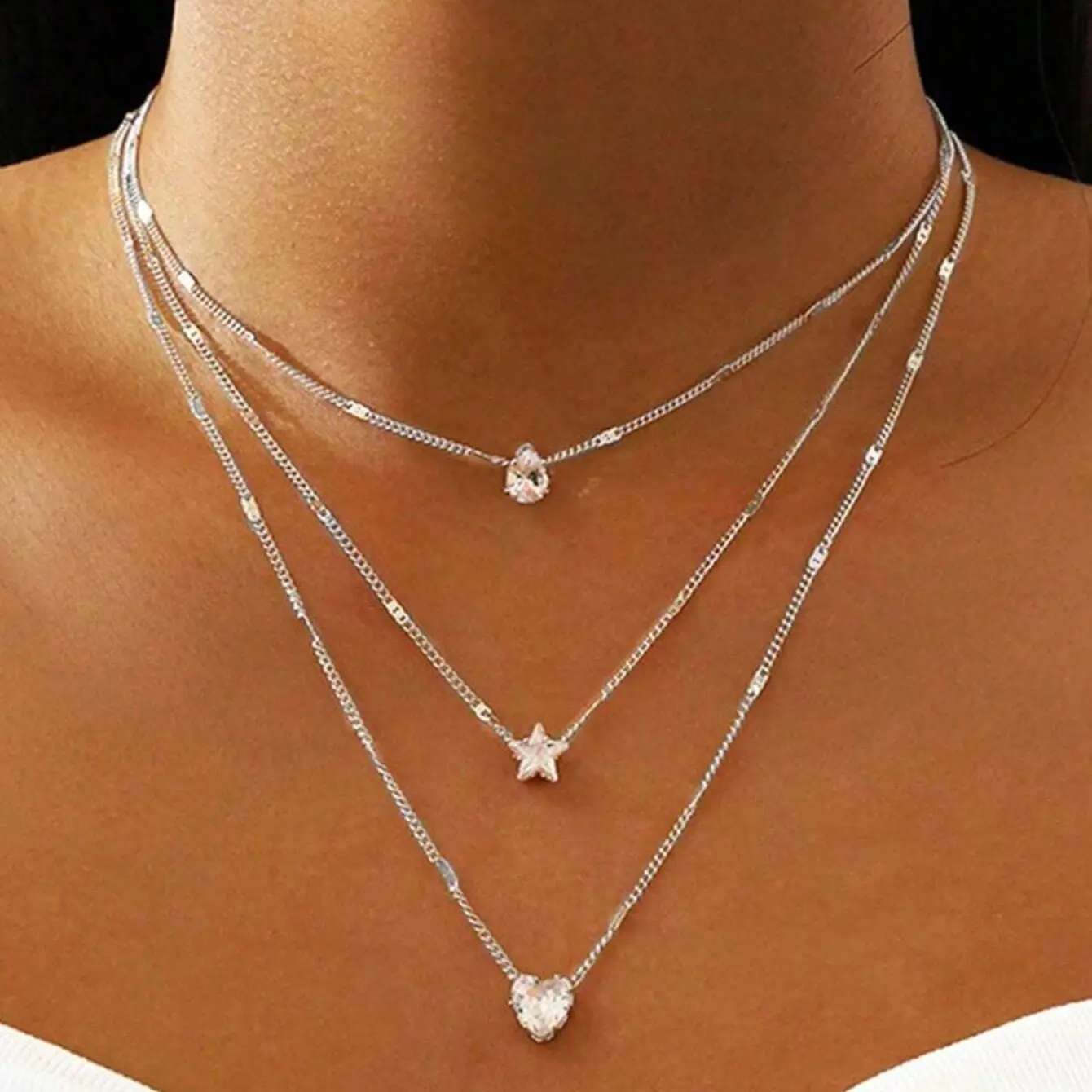 Gold Butterfly Pearl Clavicle Chain for Women