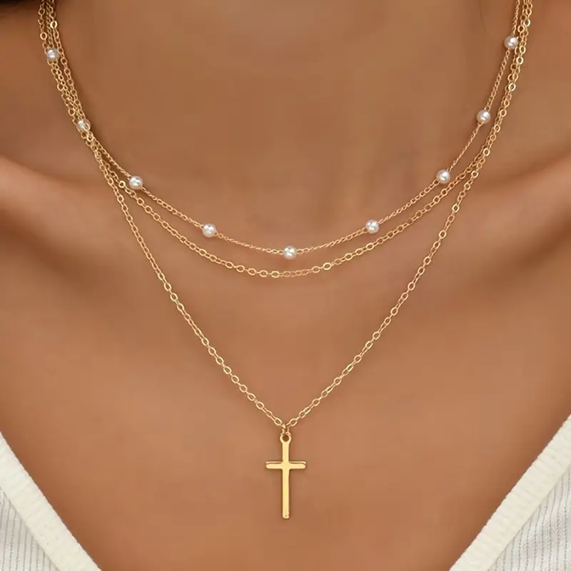 Gold Butterfly Pearl Clavicle Chain for Women
