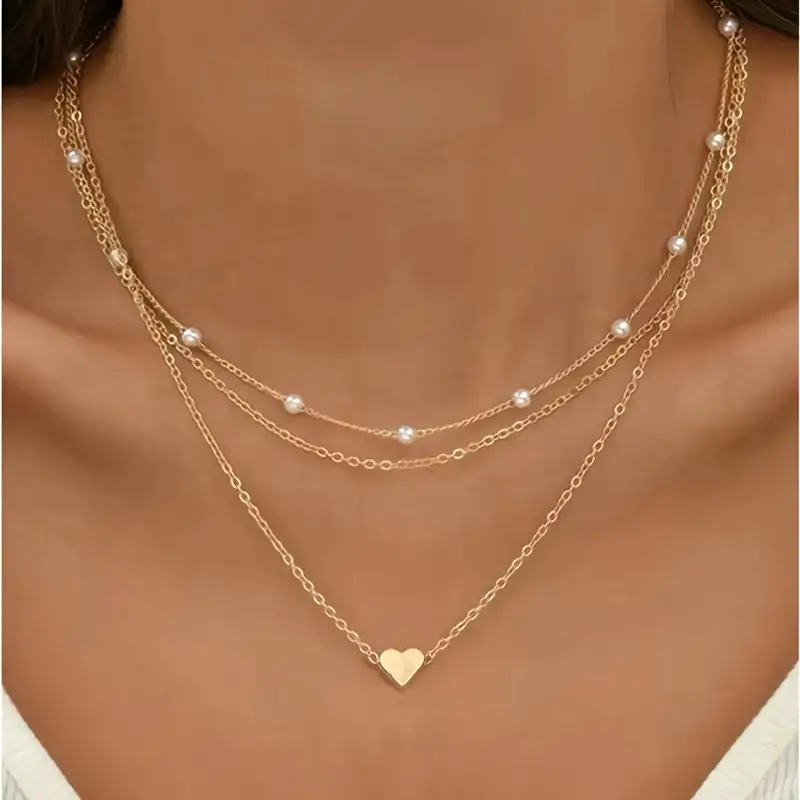 Gold Butterfly Pearl Clavicle Chain for Women