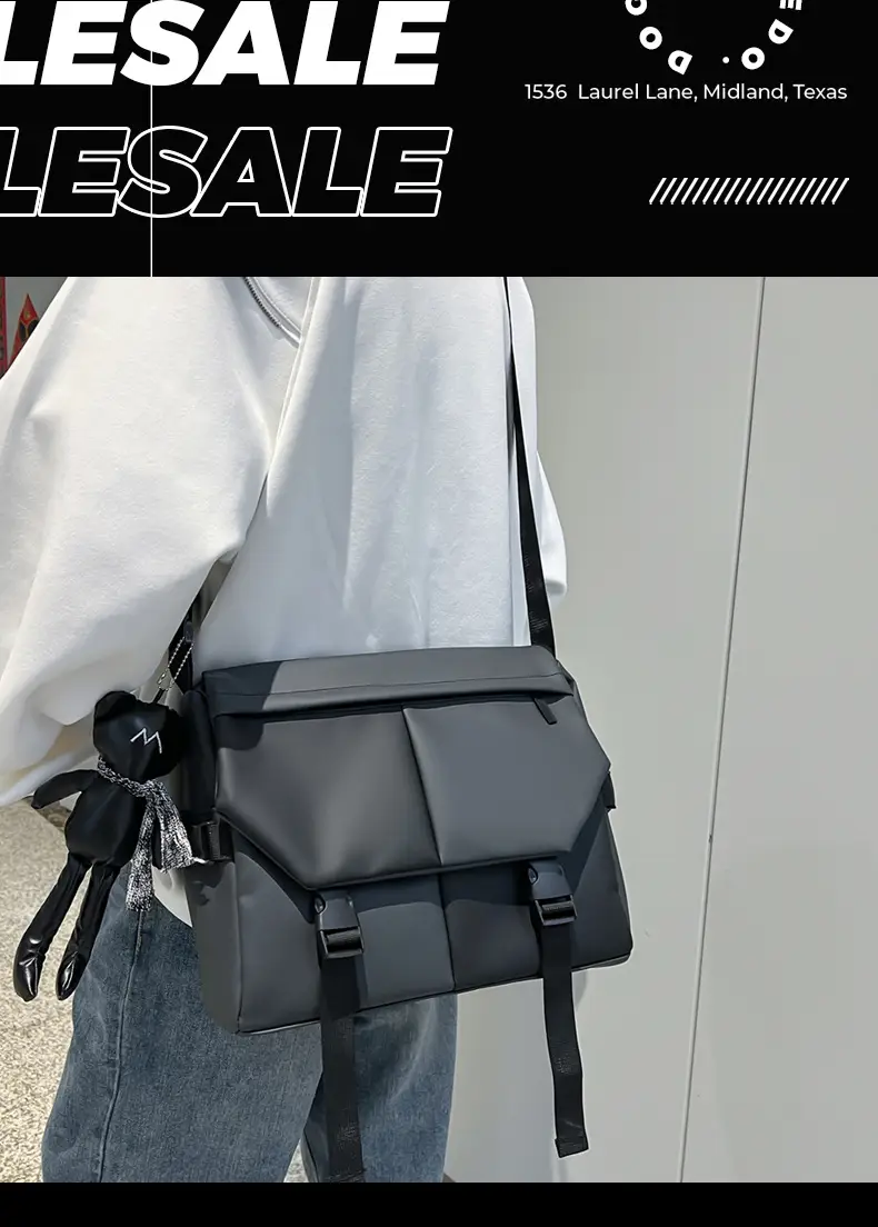 Black Crossbody Shoulder Bag for Women Large Capacity — feature 10