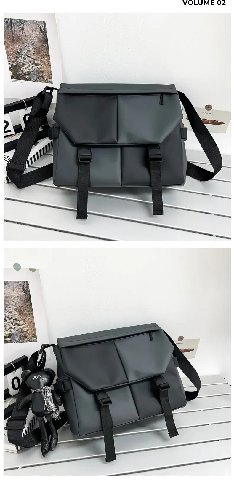 Black Crossbody Shoulder Bag for Women Large Capacity — feature 30