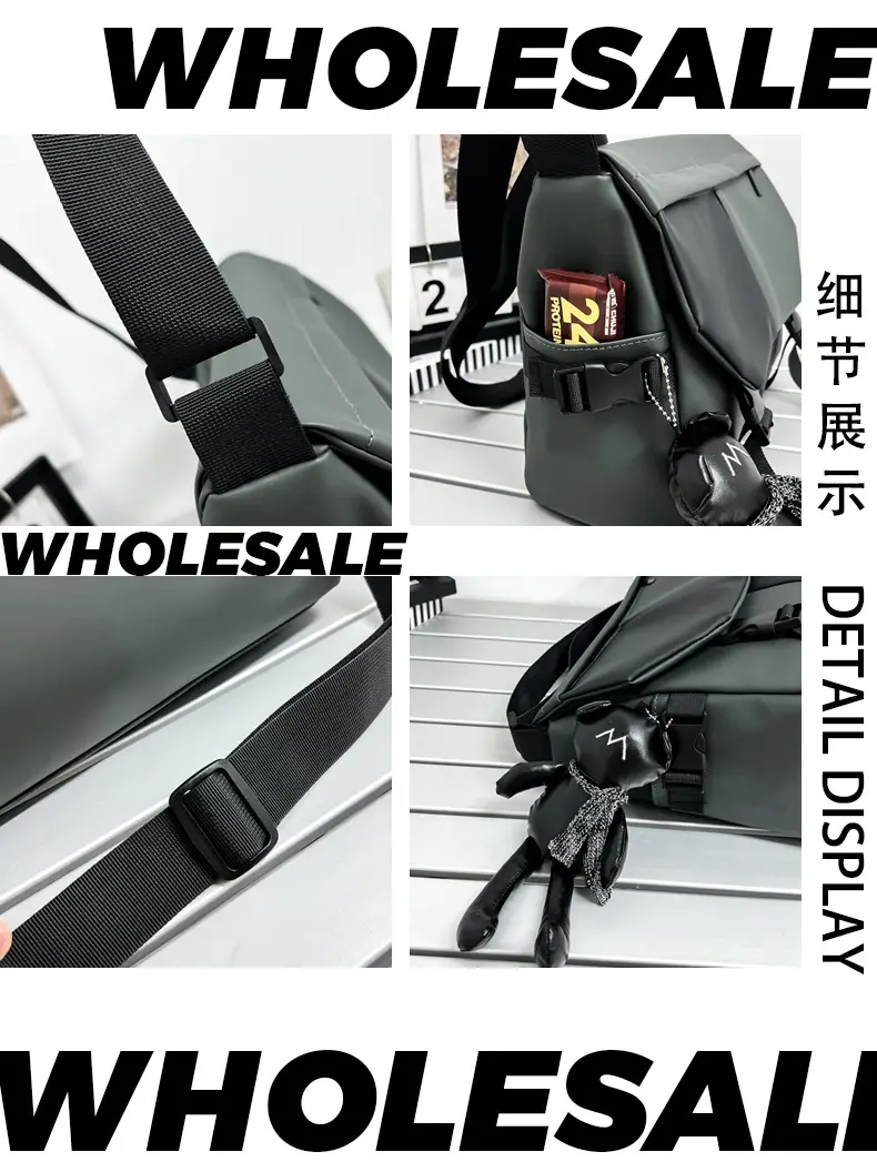 Black Crossbody Shoulder Bag for Women Large Capacity — feature 4