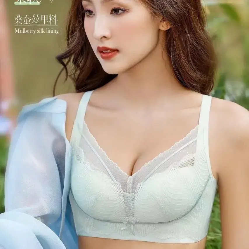 Tianzifang 8853 Push-Up Silk Lining B-Cup Bra Medium Thick - Image 7
