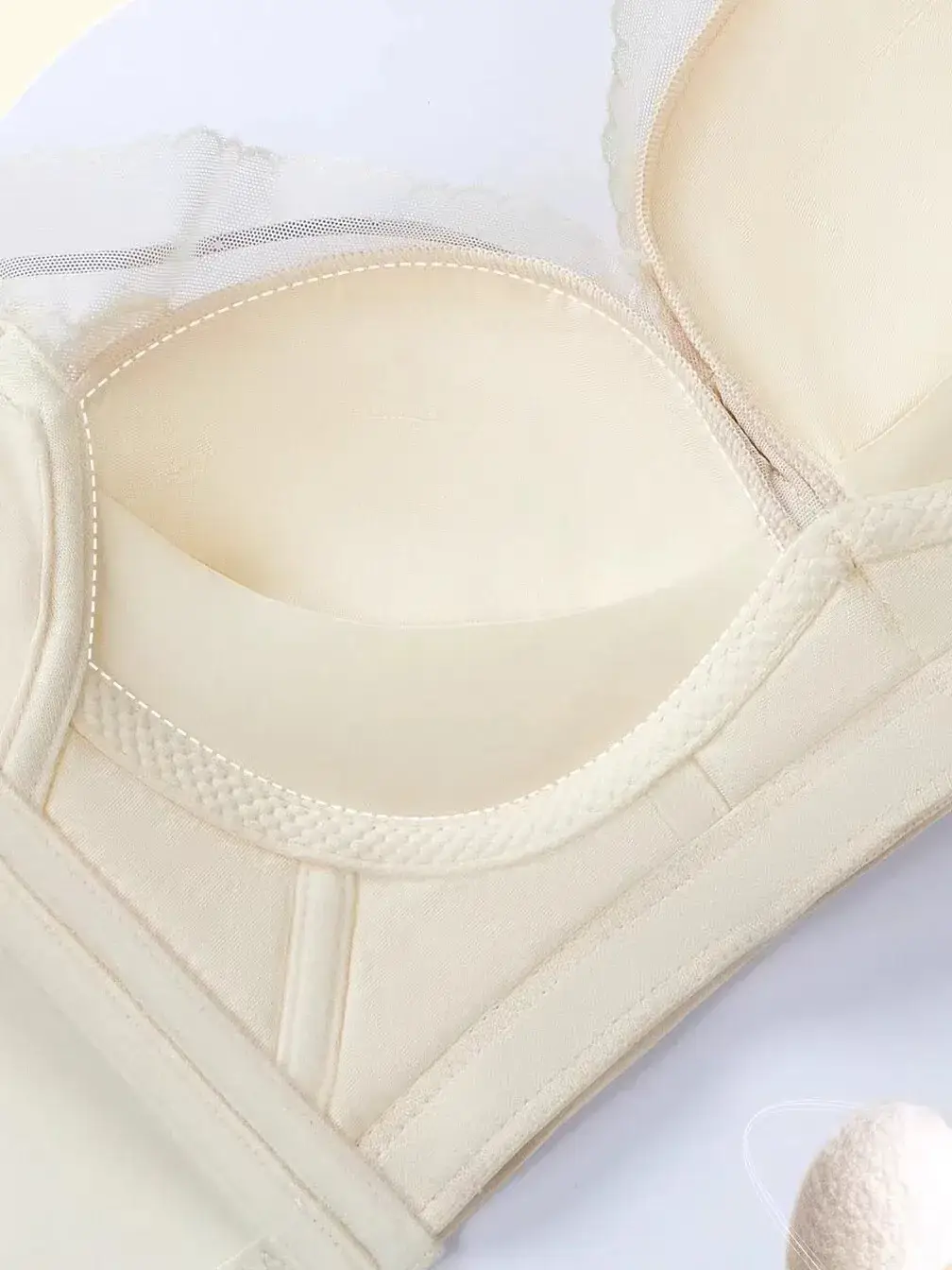 Tianzifang 8853 Push-Up Silk Lining B-Cup Bra Medium Thick — feature 17
