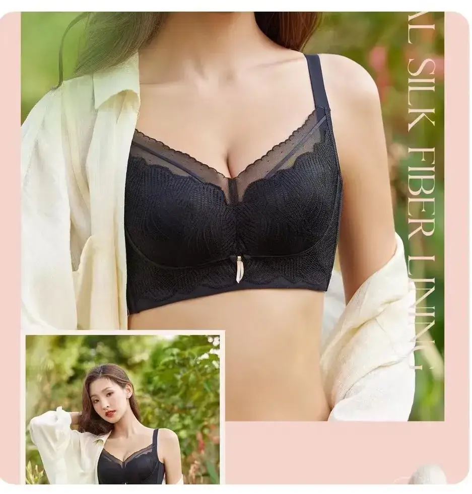 Tianzifang 8853 Push-Up Silk Lining B-Cup Bra Medium Thick — feature 5