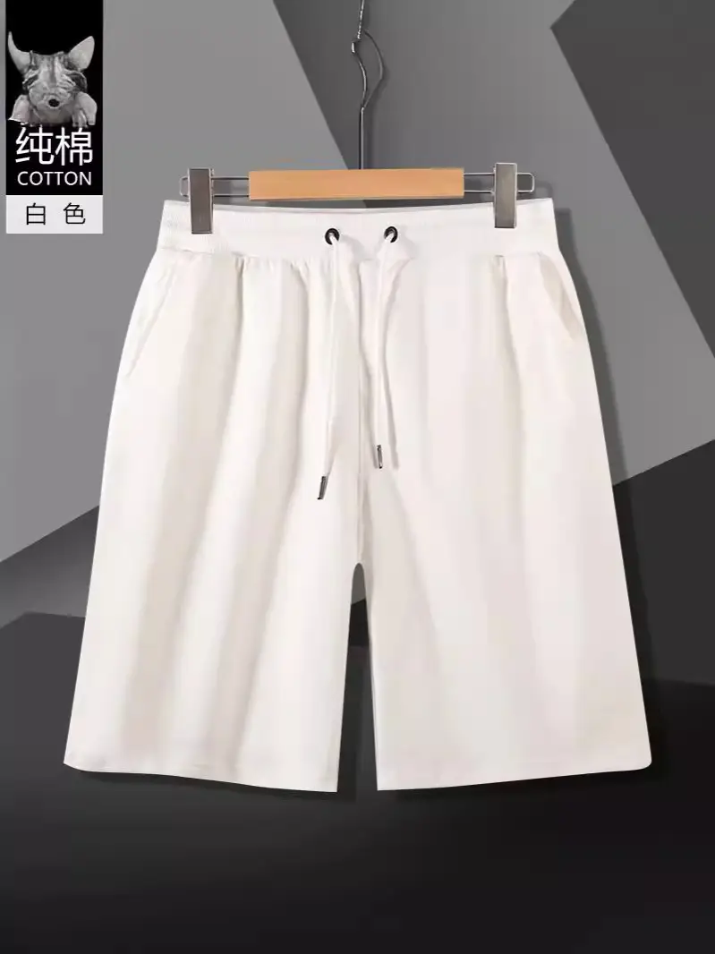 Men Cotton Drawstring Shorts Casual Summer Wear - Image 12