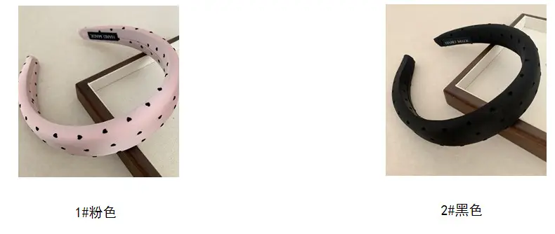 Black Satin Hair Band with Wave Design — feature 7