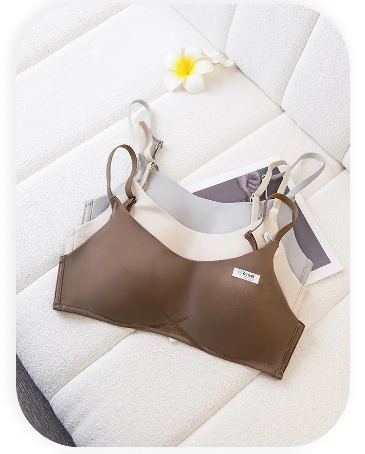 Authentic Modal Seamless Women's Thin Bra for Small Busts, Push-Up, Anti-Sagging, Side Support, Wireless, Breathable Bra — feature 15