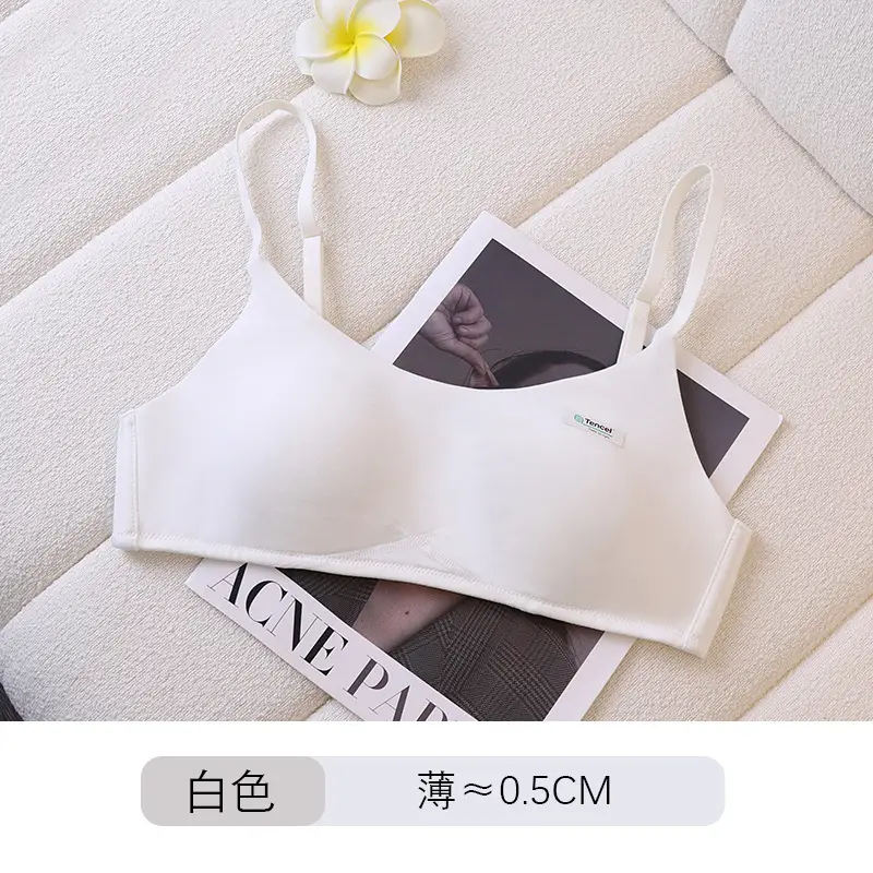 Authentic Modal Seamless Women's Thin Bra for Small Busts, Push-Up, Anti-Sagging, Side Support, Wireless, Breathable Bra