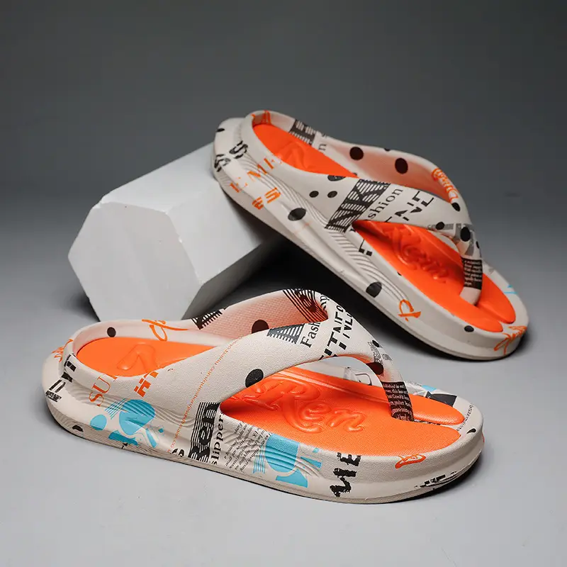 2024 Printed Green Sandals for Men Plus Size