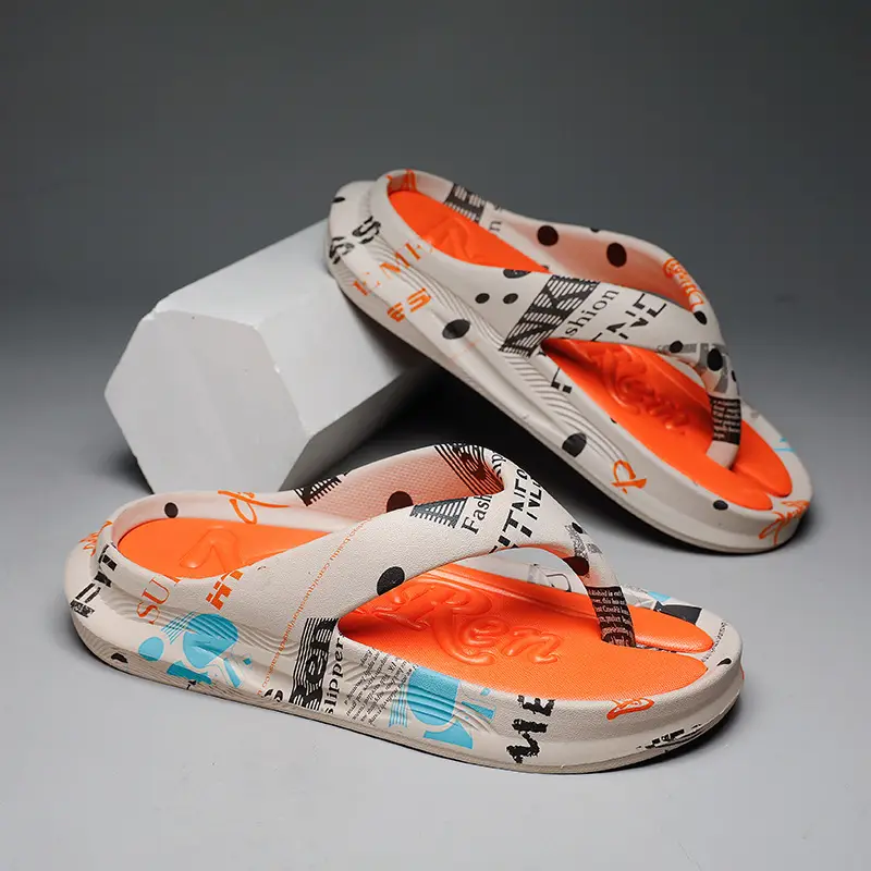 2024 Printed Green Sandals for Men Plus Size — feature 1