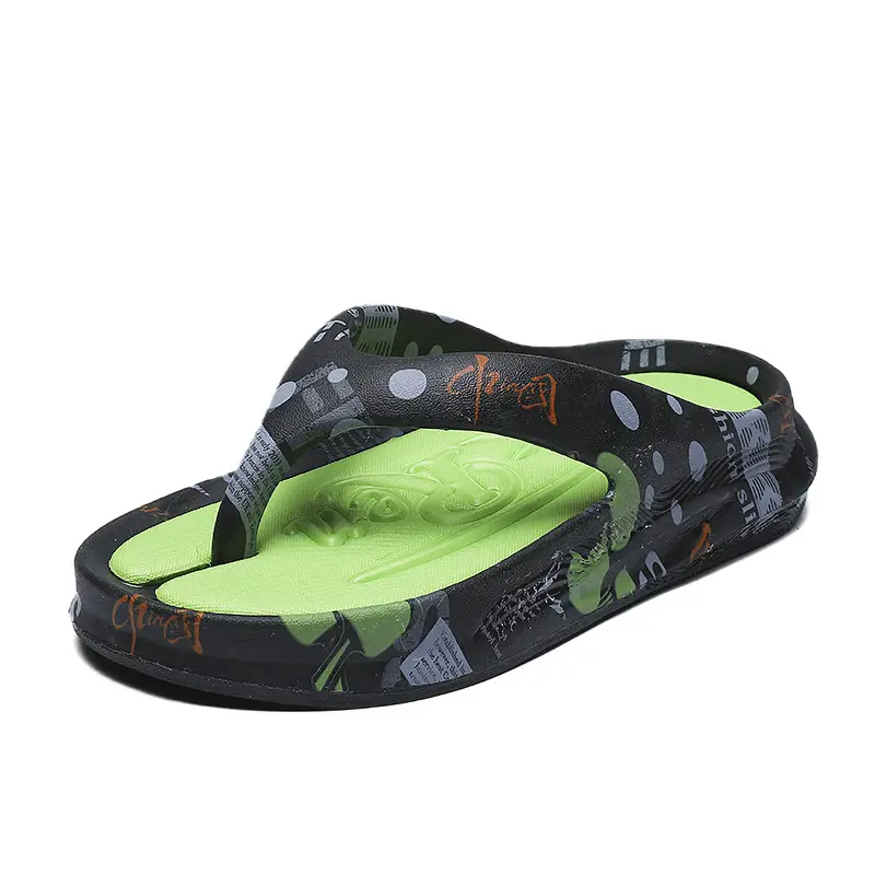 2024 Printed Green Sandals for Men Plus Size — feature 5