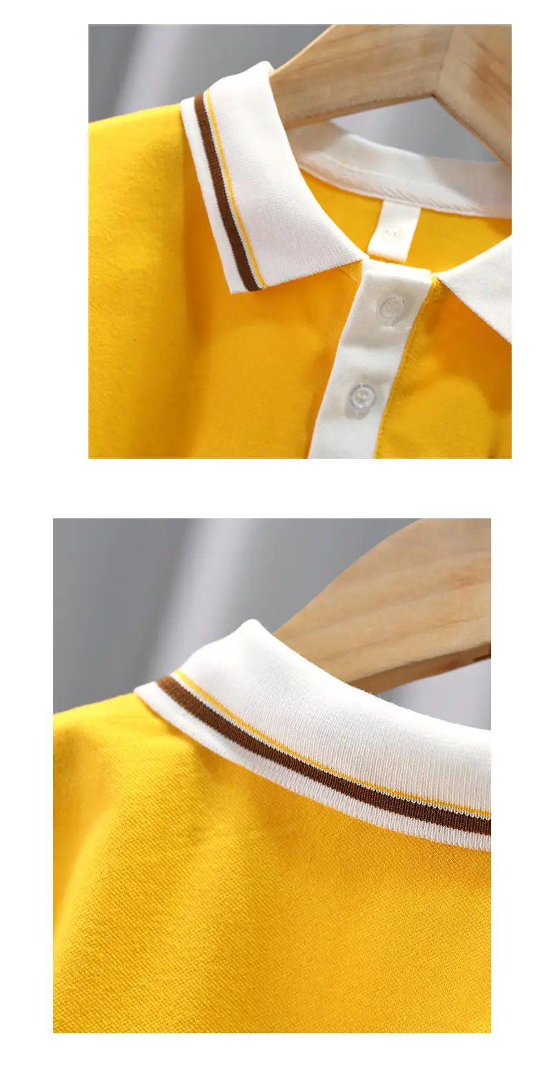 Boys' Yellow Polo T-Shirt Short Sleeve Summer 25 — feature 10