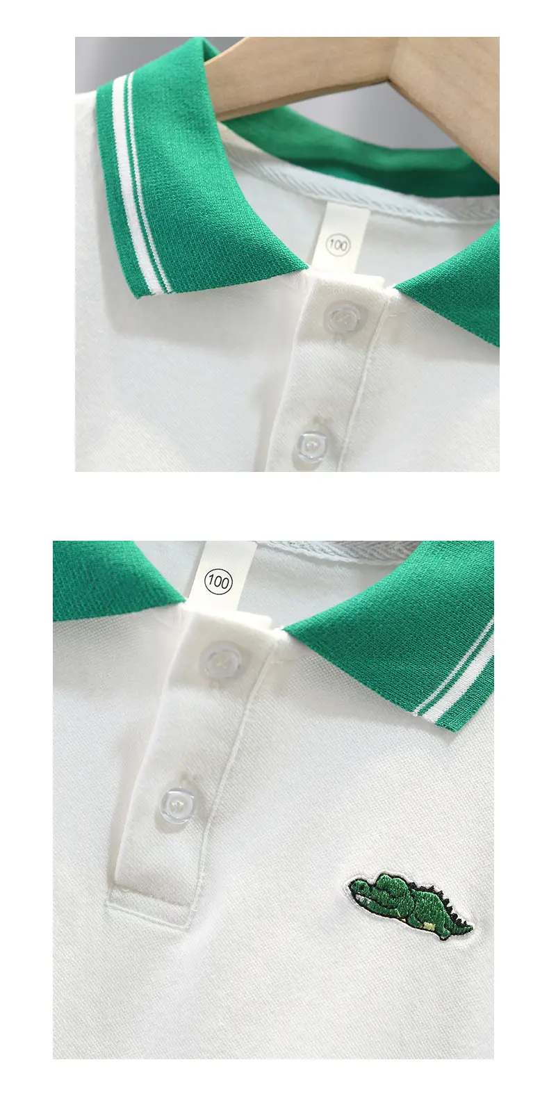 Boys' Yellow Polo T-Shirt Short Sleeve Summer 25 — feature 4