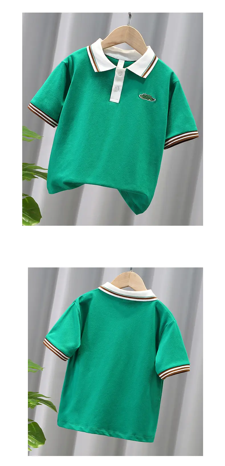Boys' Yellow Polo T-Shirt Short Sleeve Summer 25 — feature 6