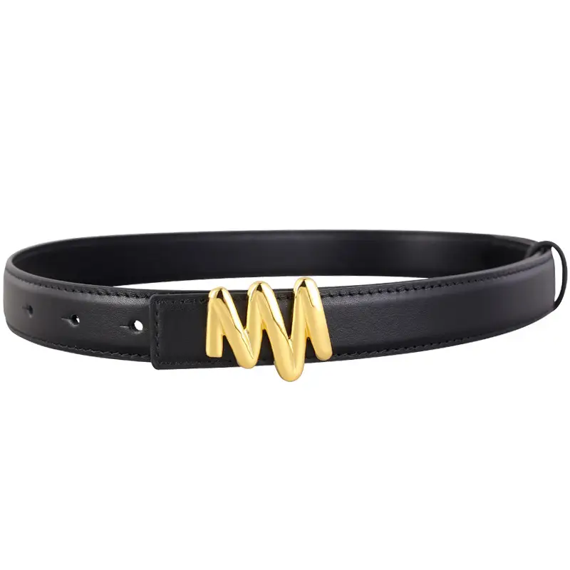 Women Genuine Leather Belt with Skirt Suit Decoration - Image 8