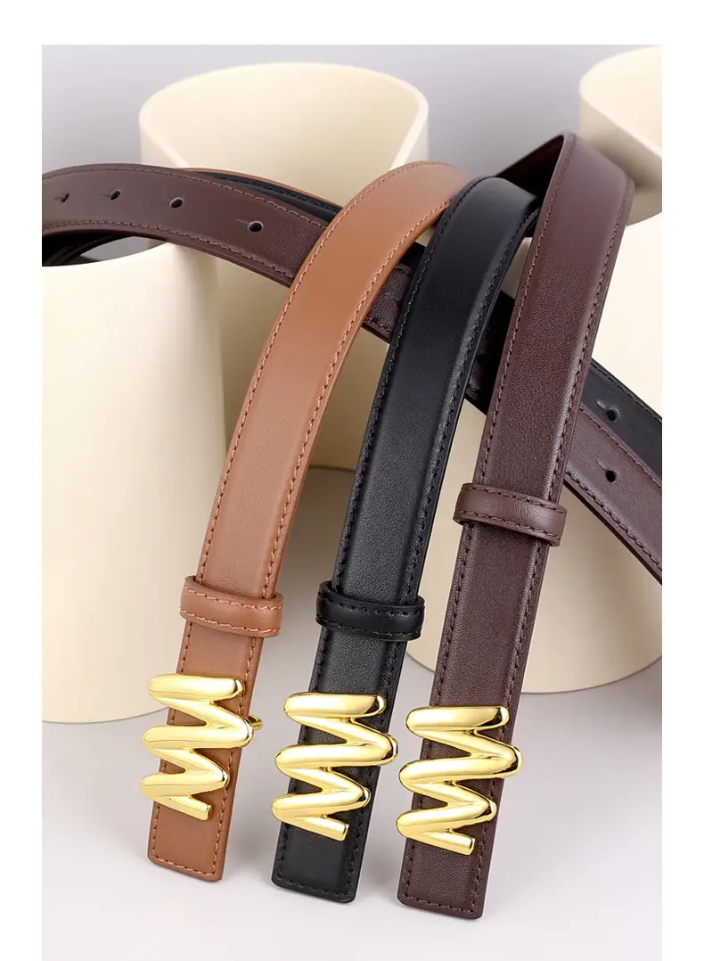 Women Genuine Leather Belt with Skirt Suit Decoration — feature 15
