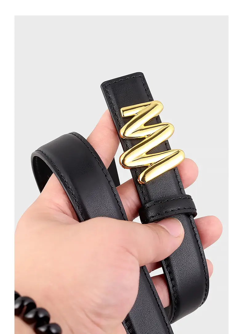 Women Genuine Leather Belt with Skirt Suit Decoration — feature 16
