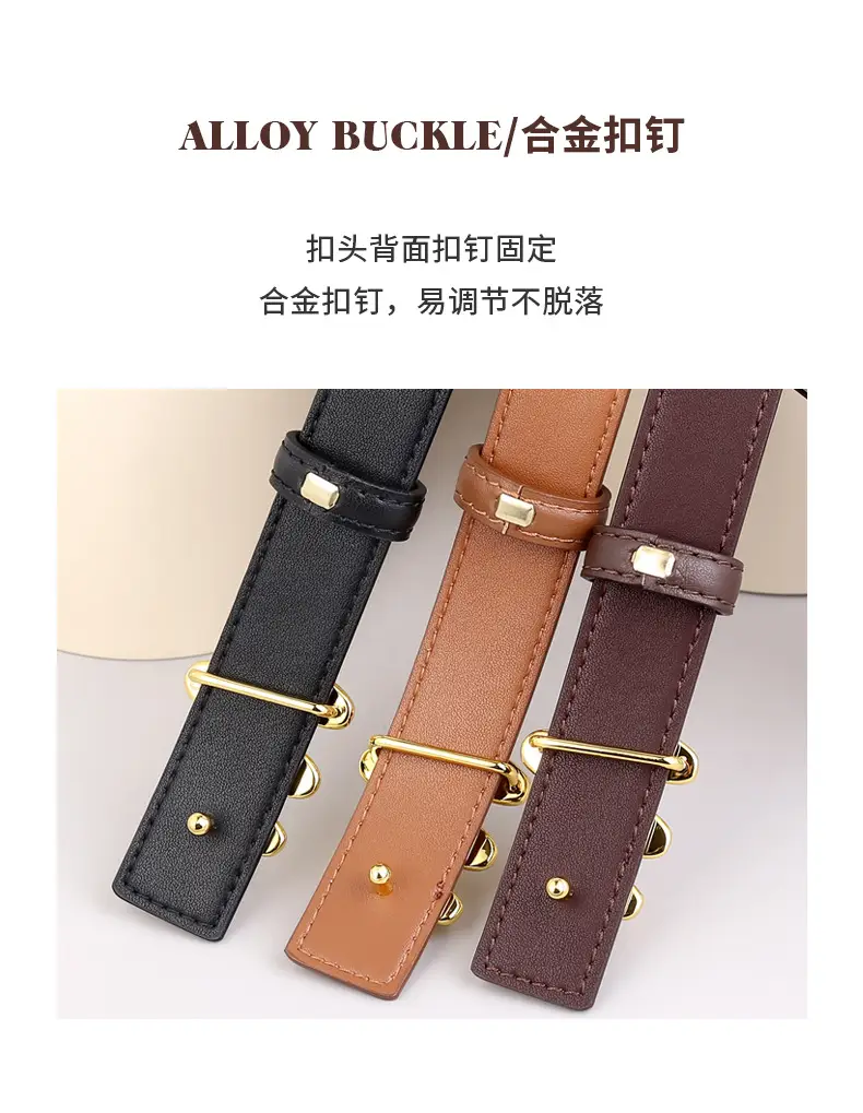 Women Genuine Leather Belt with Skirt Suit Decoration — feature 7