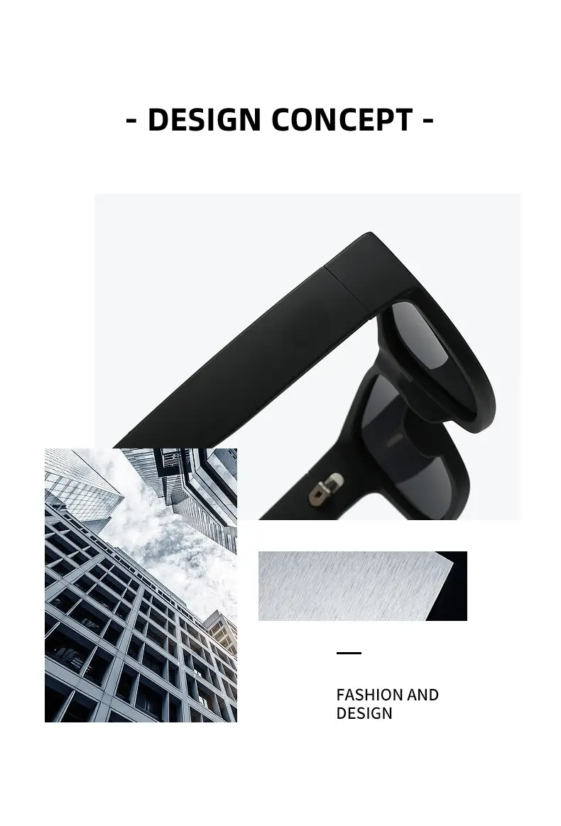 Black Polarized Sunglasses for Men Women Travel Driving Outdoor — feature 2