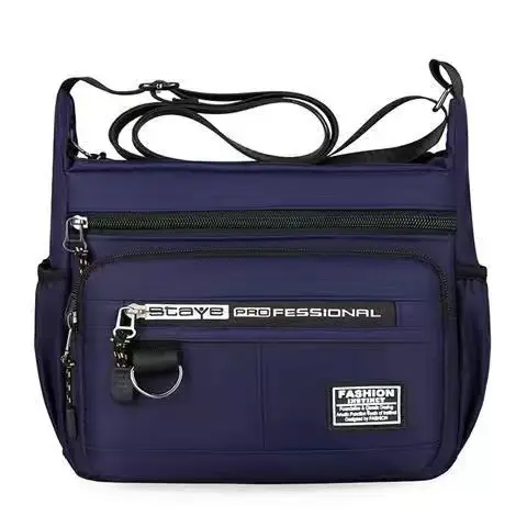 Men's Waterproof Five-Layer Crossbody Bag Olive Green - Image 3