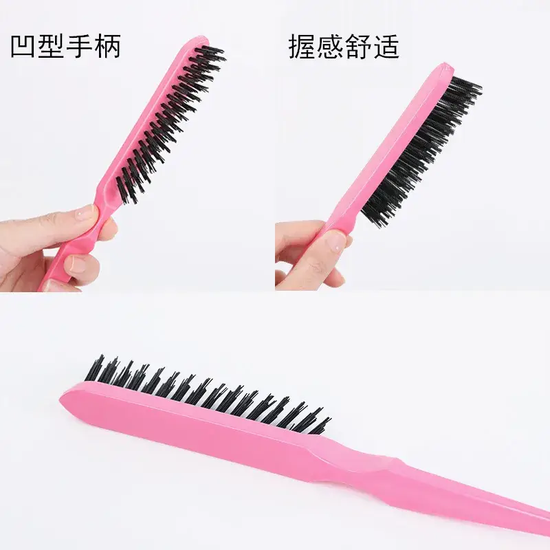 Cross-border Hair Comb Set Three-Piece Eyebrow Brush Steel Needle Tail Comb - Image 12