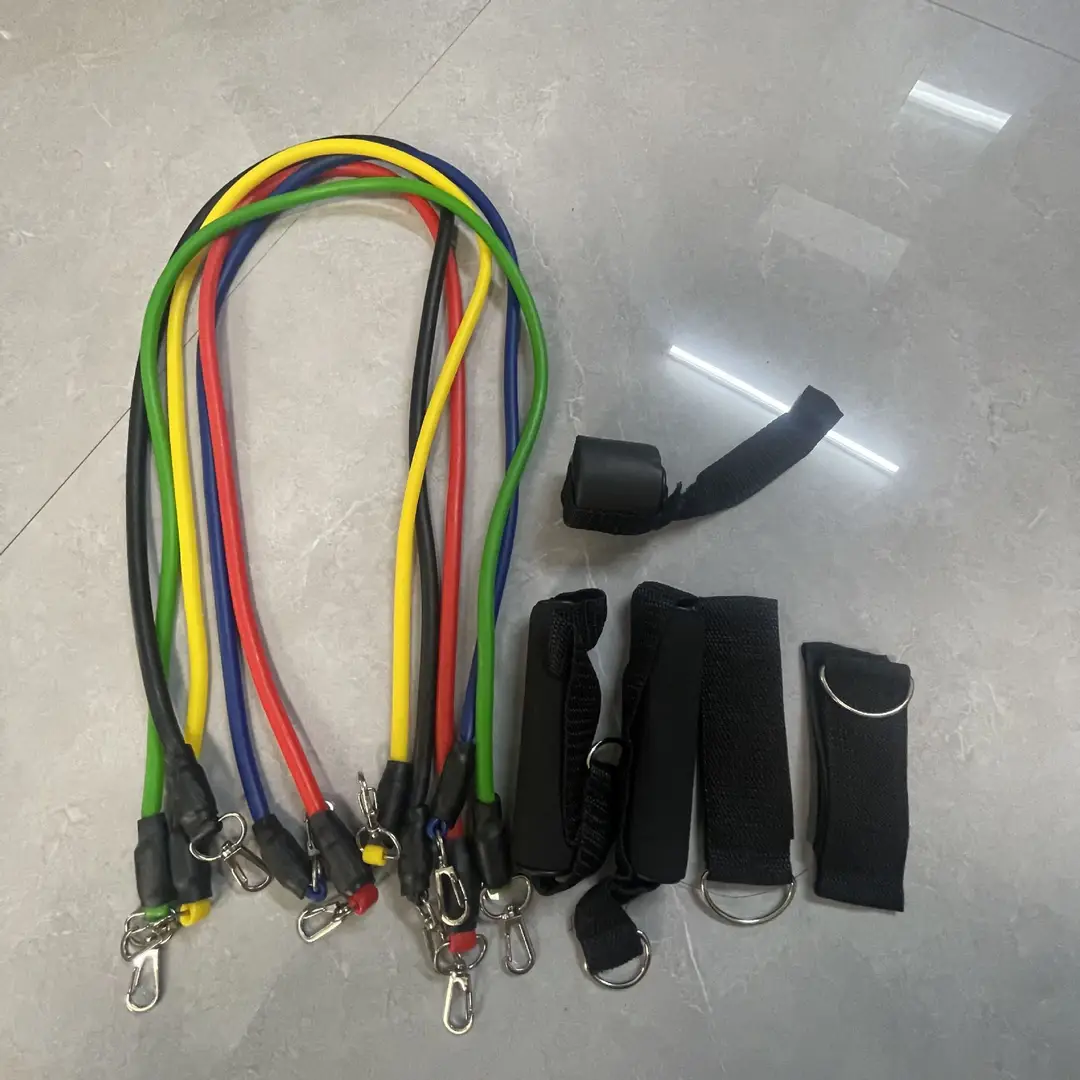 Tensioner Tension Belt Set Multi-Functional Door Sports 11-Piece Combination Fitness Tension Rope — feature 21