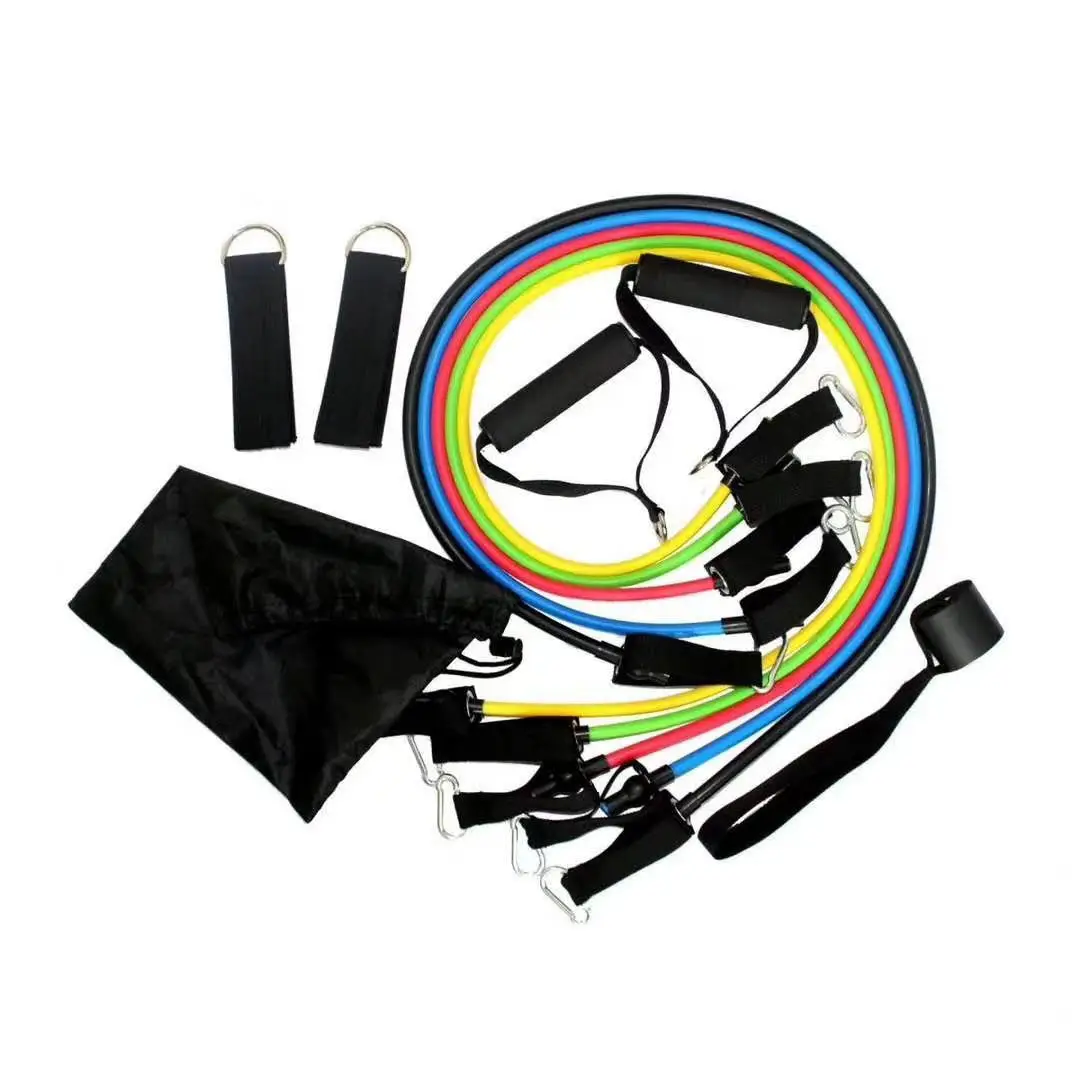 Tensioner Tension Belt Set Multi-Functional Door Sports 11-Piece Combination Fitness Tension Rope — feature 7